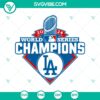 2024 World Series Champions Los Angeles Dodgers SVG and PNG design with team logo and title text.