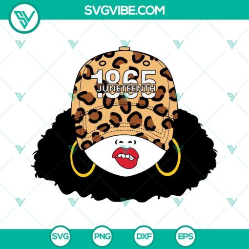 1865 Juneteenth Girl SVG bundle with Black Girl design, downloadable image perfect for Juneteenth celebration.