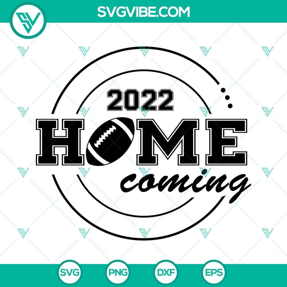 2022 Football Homecoming SVG PNG DXF EPS Cut Files For Cricut Silhouette 2022 Football Homecoming cut files for Cricut, includes SVG, PNG, DXF, and EPS formats for DIY crafts, t-shirts, and decor.