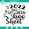 2022 Halloween ghost SVG file with boo sheet design for digital download. Great for Halloween 2022 projects.