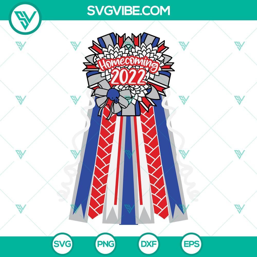 2022 Homecoming Mum SVG DXF EPS PNG Designs Silhouette Vector Clipart Homecoming mum SVG images for 2022, perfect for Silhouette with DXF, EPS, and PNG formats.