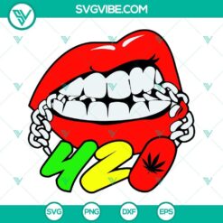 420 Lips Weed SVG Download, Stoner SVG Files, Smoke Cannabis SVG File, Marijuana