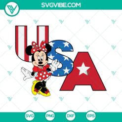 4th of July Mickey and Minnie SVG download bundle, featuring USA Mickey SVG file, Fourth of July Disney characters design.