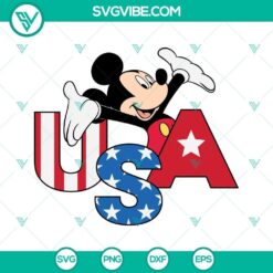 4th Of July Mickey And Minnie SVG Download Bundle, USA Mickey SVG File, Fourth 2