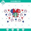 4th of July Minnie Ears full wrap design for Starbucks cold cup SVG download, perfect for Independence Day celebration.