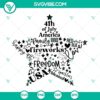 4th of July star SVG image for Independence Day celebration, America themed design, SVG download for patriotic crafts.