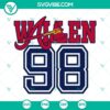 Braves themed Morgan Wallen SVG design for Cricut, available in PNG, DXF, and EPS formats for download.