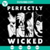 Perfectly wicked Halloween SVG featuring a wicked witch design inspired by Disney. Great for spooky crafts and decorations.