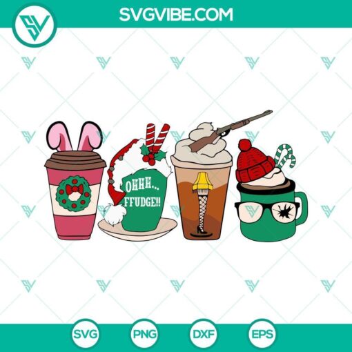 Christmas Story SVG images with Oh Fudge download, Ralphie design. Ideal for Christmas movie fans.