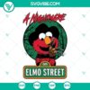 A Nightmare On Elmo Street SVG download with Sesame Street Freddy Krueger design, perfect for crafting projects.