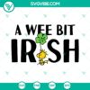 Lucky Peanuts Woodstock St Patrick's Day SVG files with a touch of the Irish. Perfect for St. Patrick's Day crafting projects.