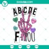 Skeleton hand holding hearts SVG file for Valentine's Day, funny and unique design for digital crafting projects.