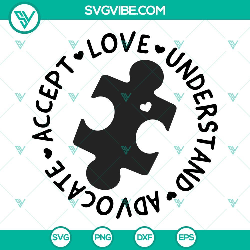 accept-love-understand-advocate-svg-puzzle-piece-with-heart-svg-autism-awareness-quotes-svg-png-dxf-eps-10-mockup.jpg Accept Love Understand Advocate SVG image, featuring a puzzle piece with a heart design, ideal for awareness campaigns.