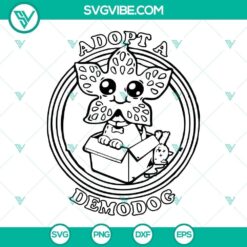 Demodog SVG design inspired by the Demogorgon from Stranger Things. Perfect for fans of the show.