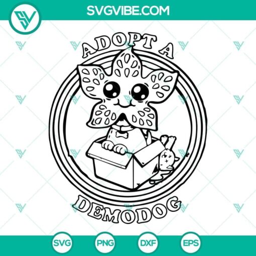 Demodog SVG design inspired by the Demogorgon from Stranger Things. Perfect for fans of the show.
