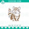 Adorable raccoon machine embroidery design file, perfect for cute craft projects.