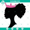 African American Queen Silhouette SVG featuring various Black Woman SVG designs in PNG, DXF, and EPS formats for download.