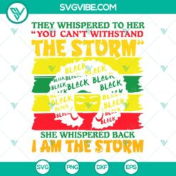 African woman SVG design with empowering quote "They Whispered To Her You Cannot Withstand The" in digital file.
