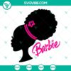 Afro Barbie SVG file with American African Barbie and Black Doll PNG images, perfect for crafts and projects.