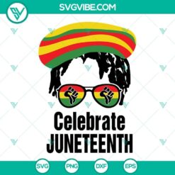 Afro Fam Life Celebrate Juneteenth Svg, Rasta Reggae Flag Hand 6