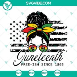 Afro Fam Life Juneteenth Free-ish Since 1865 SVG Images, Celebrate - Vibrant Juneteenth-themed digital graphics for celebration.