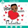 Afro Little Boy and Girl Valentine SVG files bundle, Little Miss design for crafting projects and digital creations.