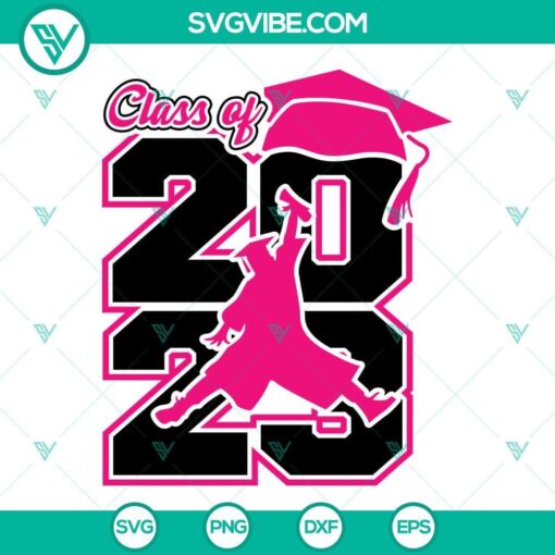Air Class Of 2023 SVG Files featuring Senior 2023 and Graduation Cap Images. Ideal for graduation-themed designs and projects.