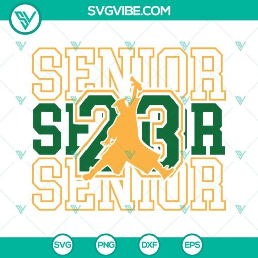 Air Senior 2023 graduation cut files for Cricut and Silhouette, in SVG, PNG, DXF, and EPS formats. Perfect for crafting projects.