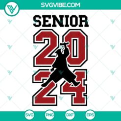 Air Senior 2024 SVG File Bundle with 24 senior class of 2024 themed images for crafting and personalizing projects.