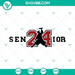 Air Senior 2024 SVG File Bundle, Senior 24 SVG Images, Class Of 2024 SVG Image, 4
