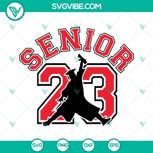 Air Senior 23 SVG files for Senior 2023, includes SVG, PNG, DXF, and EPS formats for Cricut crafting.