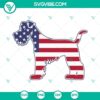 Airedale Terrier Dog American Flag SVG File perfect for patriotic projects. High-quality digital design.