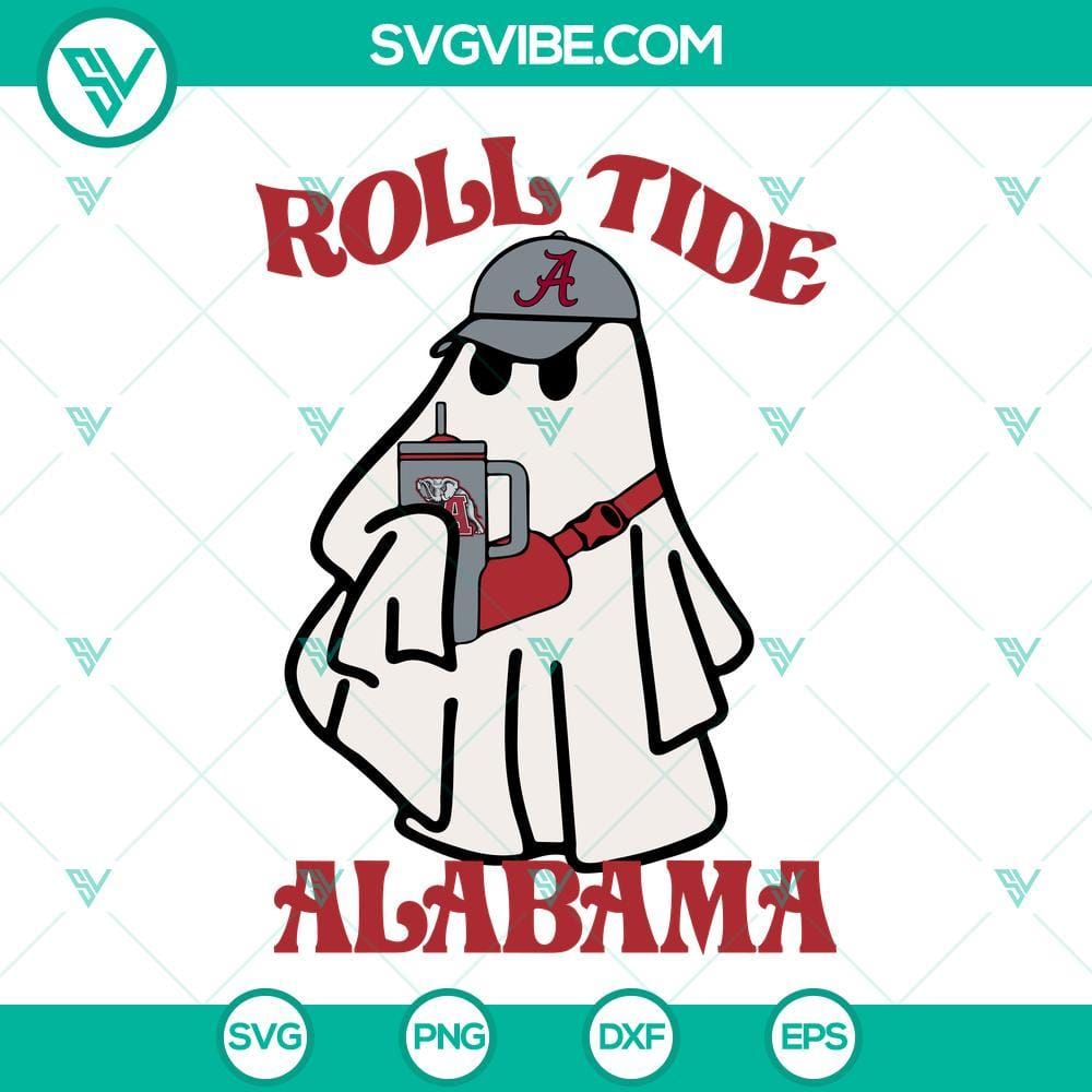 alabama-crimson-tide-boo-jee-ghost-svg-roll-tide-ghost-drinking-stanley-tumbler-svg-png-dxf-eps-files-7-mockup.jpg Alabama Crimson Tide Boo Jee Ghost SVG featuring a Roll Tide Ghost drinking, perfect for fan apparel and crafts.