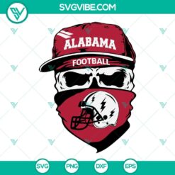 Alabama Crimson Tide Skull SVG Images, Alabama Football SVG Download PNG DXF EPS 2