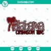 Alabama Crimson Tide Leopard SVG file, perfect for Alabama football fans.
