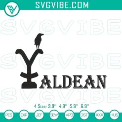 Jason Aldean Yellowstone logo embroidery designs featuring country patterns for digital products.
