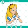 Alice in Wonderland SVG download for crafting projects with Alice and tea party elements, ideal for Cricut and other cutting machines.