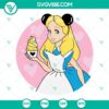 Alice in Wonderland SVG featuring Disney Alice wearing Mickey Ears, perfect for digital crafting and Disney-themed projects.