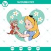 Alice In Wonderland themed SVG download with Alice silhouette, PNG designs, and vector file for use in various projects.
