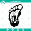 Alien And Bigfoot SVG file with Sasquatch design, Wild Monsters theme for download.