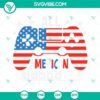 All American 4th of July Gamer SVG design featuring a patriotic boy - perfect for Independence Day crafts and projects.