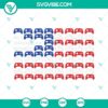Patriotic All American Gamer SVG with USA Flag design, downloadable in PNG and DXF formats. Perfect for patriotic gaming enthusiasts.