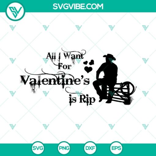 Rip Wheeler SVG files inspired by Yellowstone series, perfect for Valentine's Day.