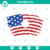 4th of July Starbucks cup SVG file with American flag design for full wrap printing. Great for patriotic celebrations!