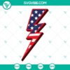 American flag lightning bolt and thunder SVG files for patriotic designs, USA flag theme.