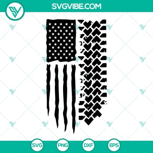 American flag tire tracks 4x4 digital SVG images for patriotic off-road projects. Download PNG file for your designs.
