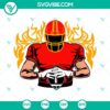 Custom American football players SVG cut file with customizable names for download in PNG, DXF, and EPS formats. Great for sports-themed crafts.