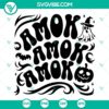 Amok Amok Amok SVG file with Hocus Pocus and Halloween design, ideal for digital crafting.