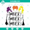 Amuck Amuck Amuck SVG design with Hocus Pocus theme. Funny Halloween SVG image files for crafts and decorations.