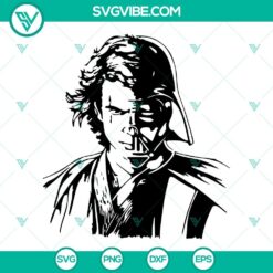 Anakin Skywalker and Darth Vader SVG images for Star Wars fans. Ideal for crafting projects.